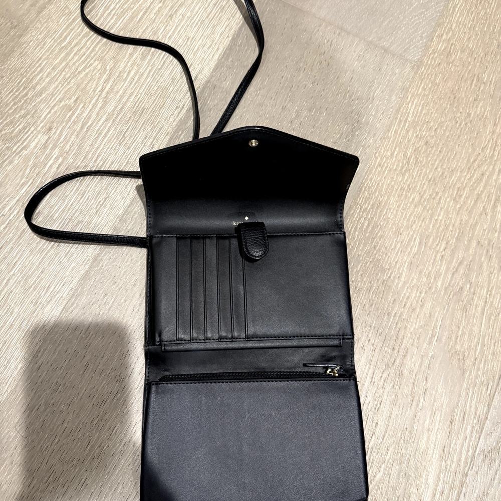 Kate Spade Black Crossbody Wallet Purse - Picture 2 of 2